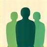 Green interconnected human icons representing community forum