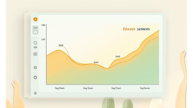 Digital chart showing stress level reduction over time, with a calming graph visualization.